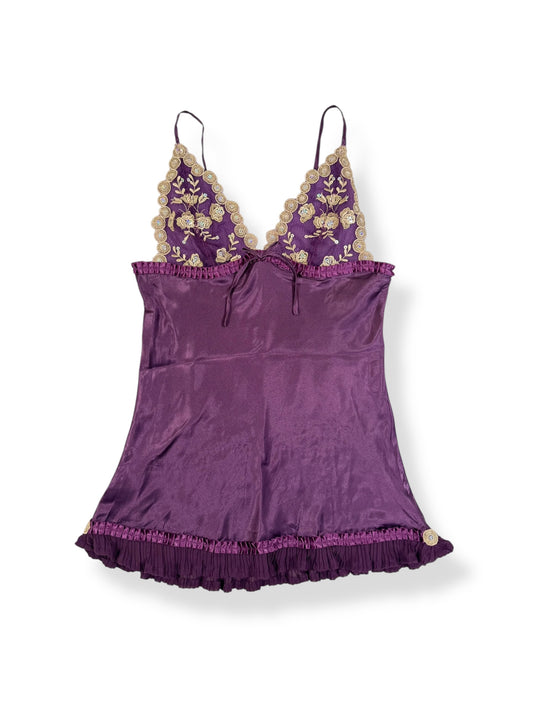 Purple Satin Cami ♡ S