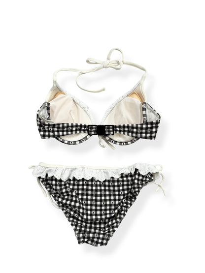 Playboy Black & White Plaid Bikini ♡ XS
