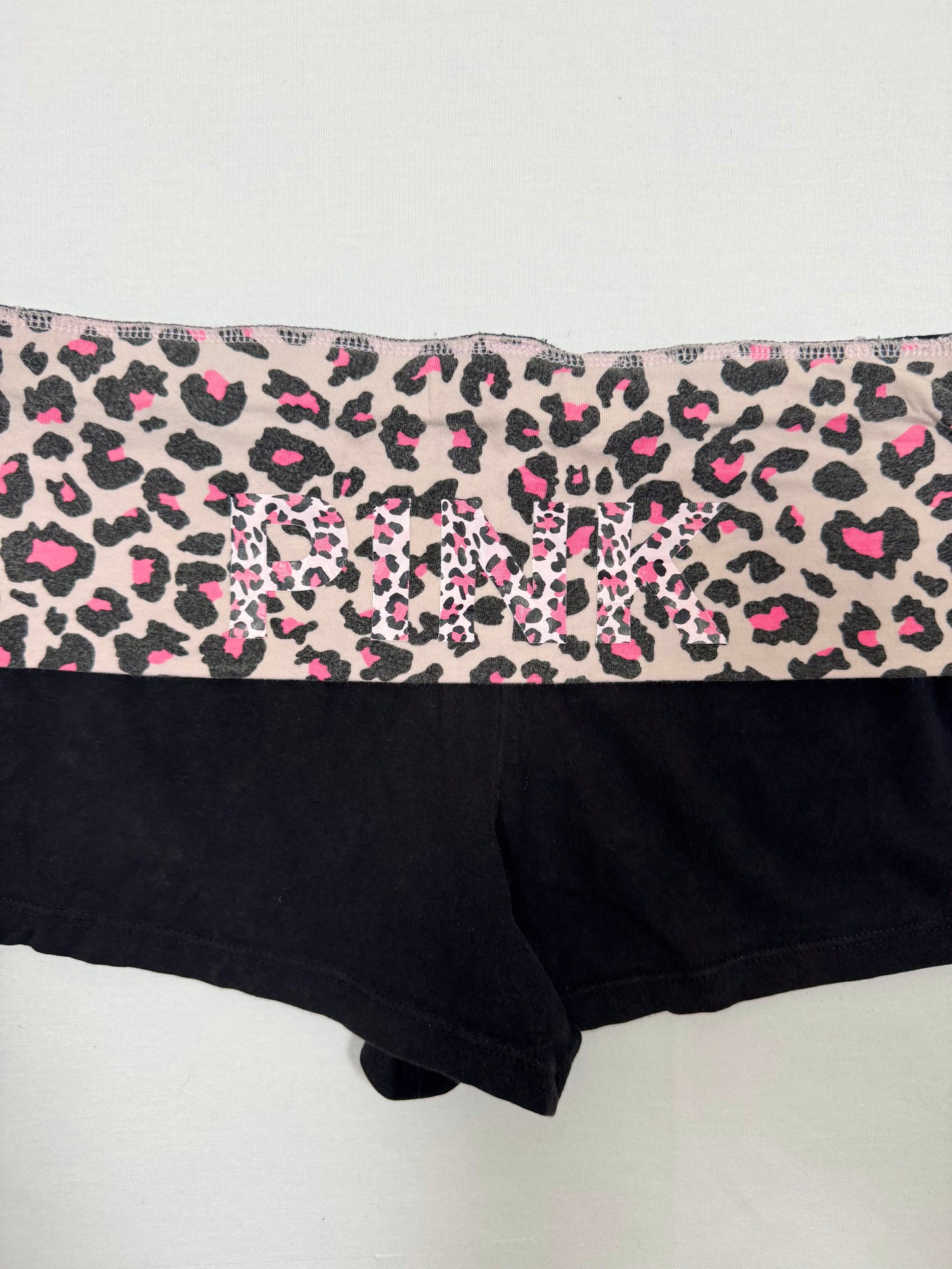 PINK Victoria’s Secret Leopard Fold Over Shorts