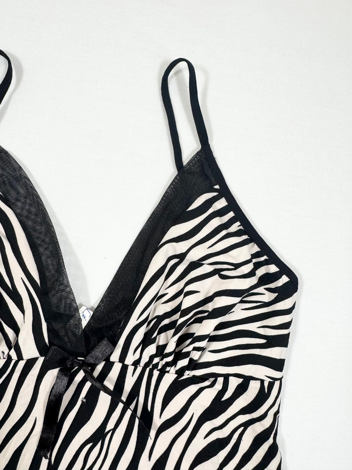 Zebra Cami & Micro Skirt Set