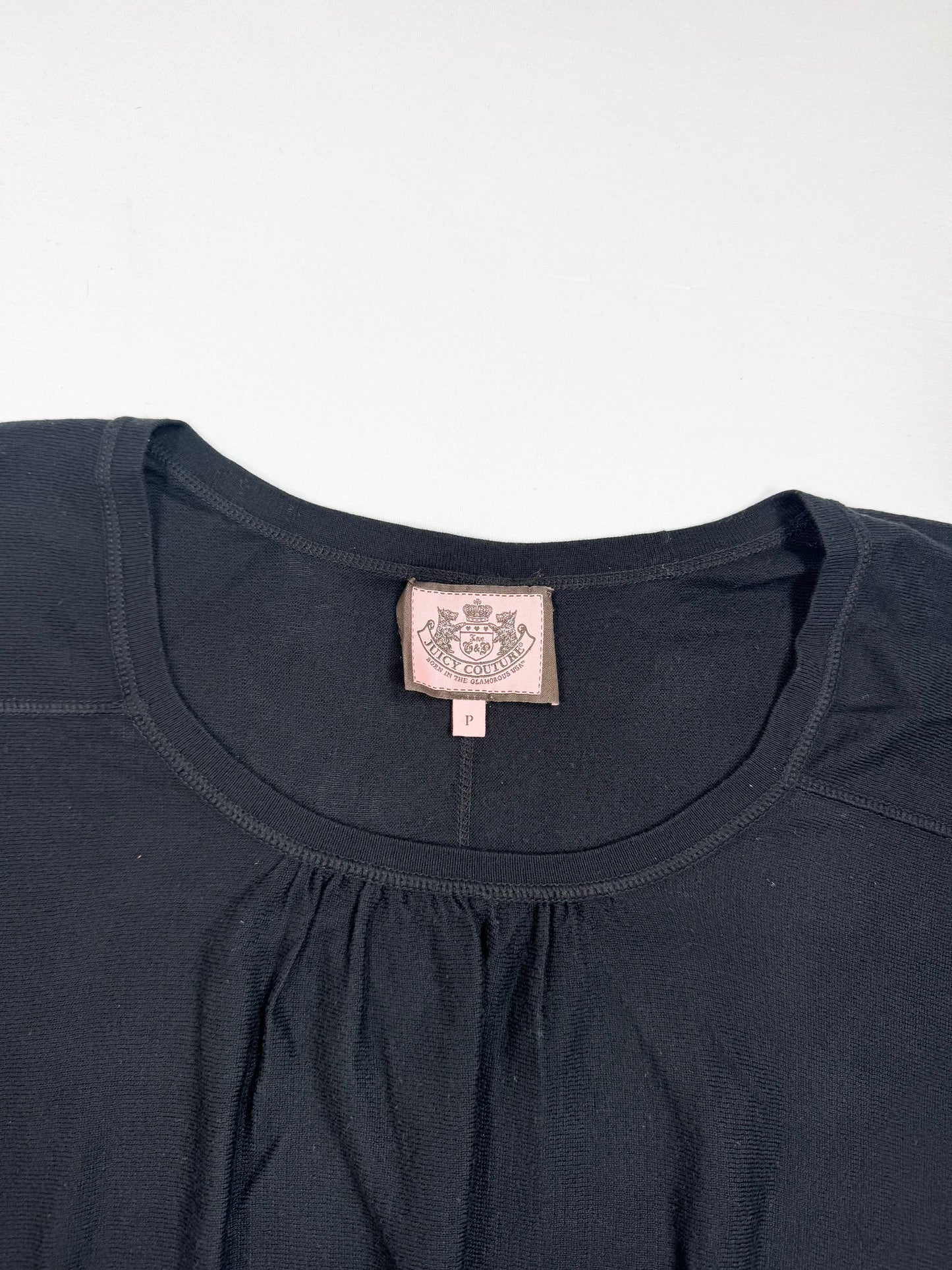 Juicy Couture Black Knit Bat Wing Top ♡ XS