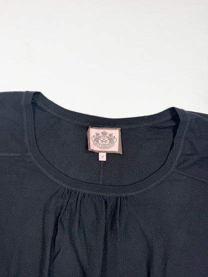 Juicy Couture Black Knit Bat Wing Top ♡ XS