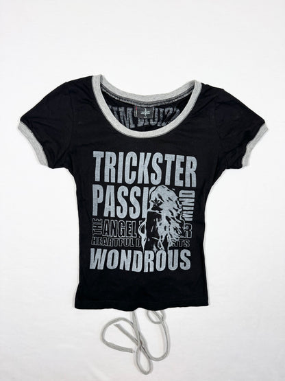 Lace Up Back Tee ♡ Size XS