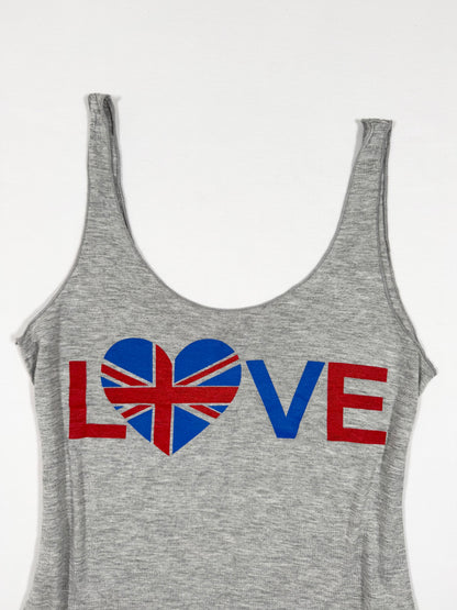 Union Jack Love Tank ♡ Size S/M