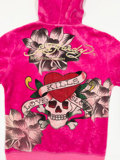 Ed Hardy Pink Velour Set ♡ S