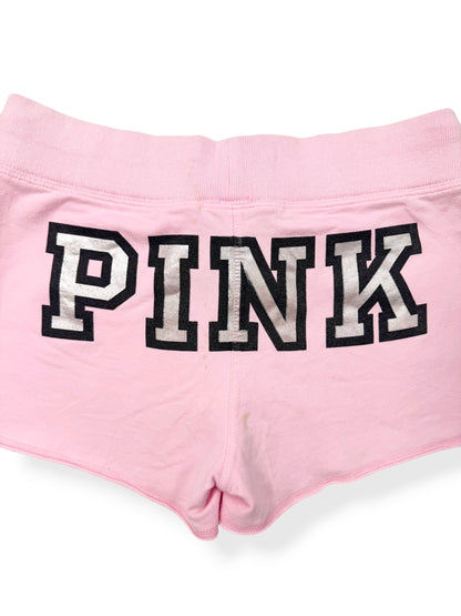 PINK Logo Pink Mini Shorts ♡ S