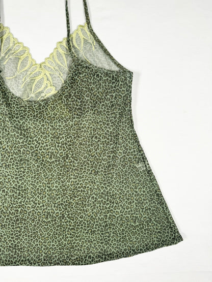 Green Leopard Cami