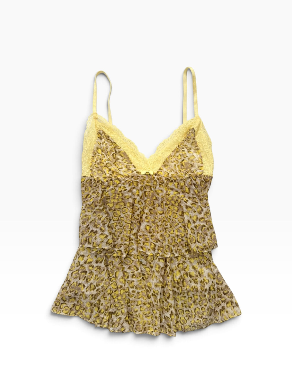 Yellow Leopard Print Cami ♡ S