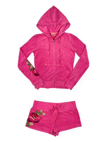 Juicy Couture Pink Terry Short Tracksuit ♡ Size XS