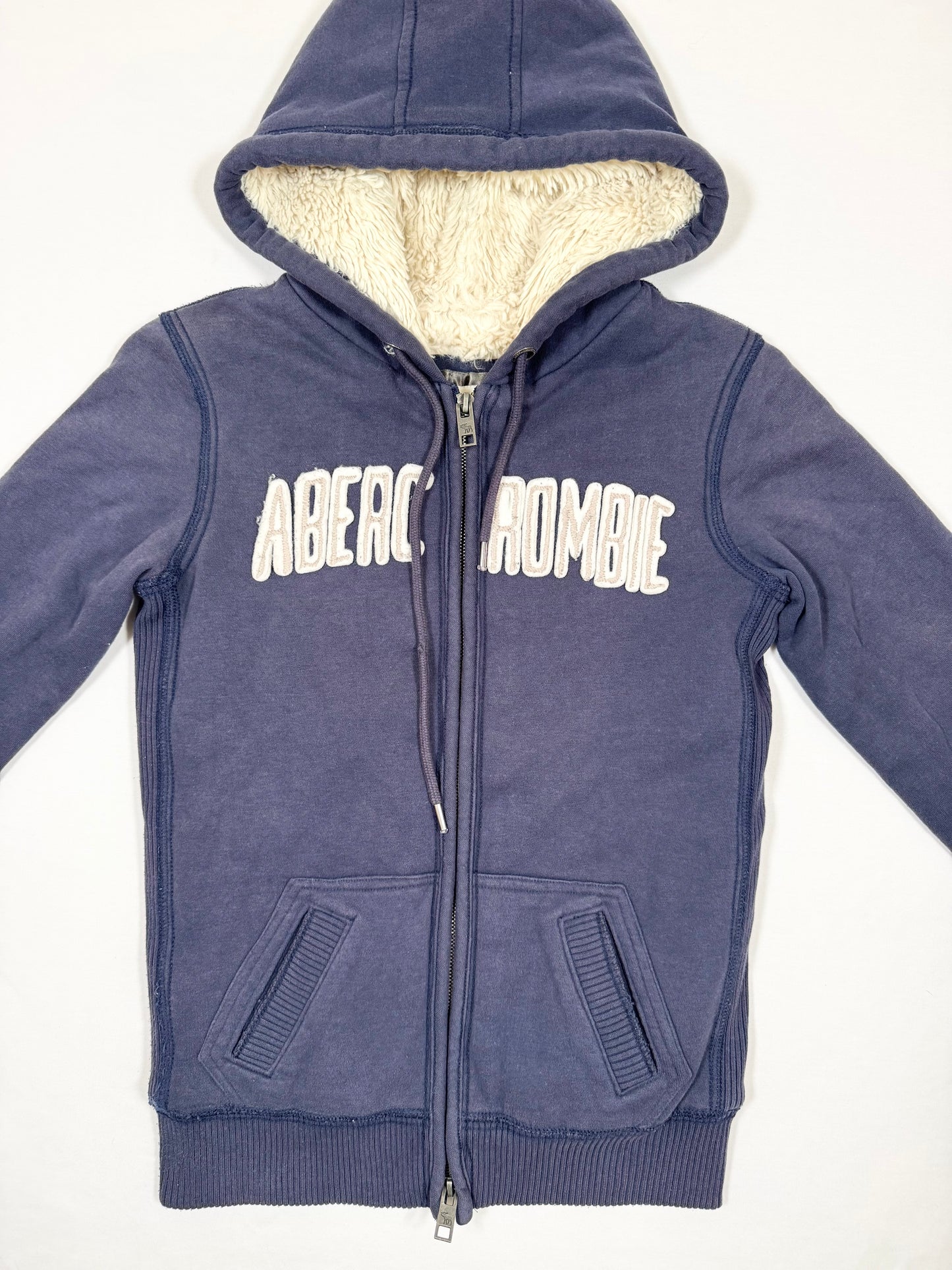 Abercrombie & Fitch Fur Lined Zip Up Hoodie