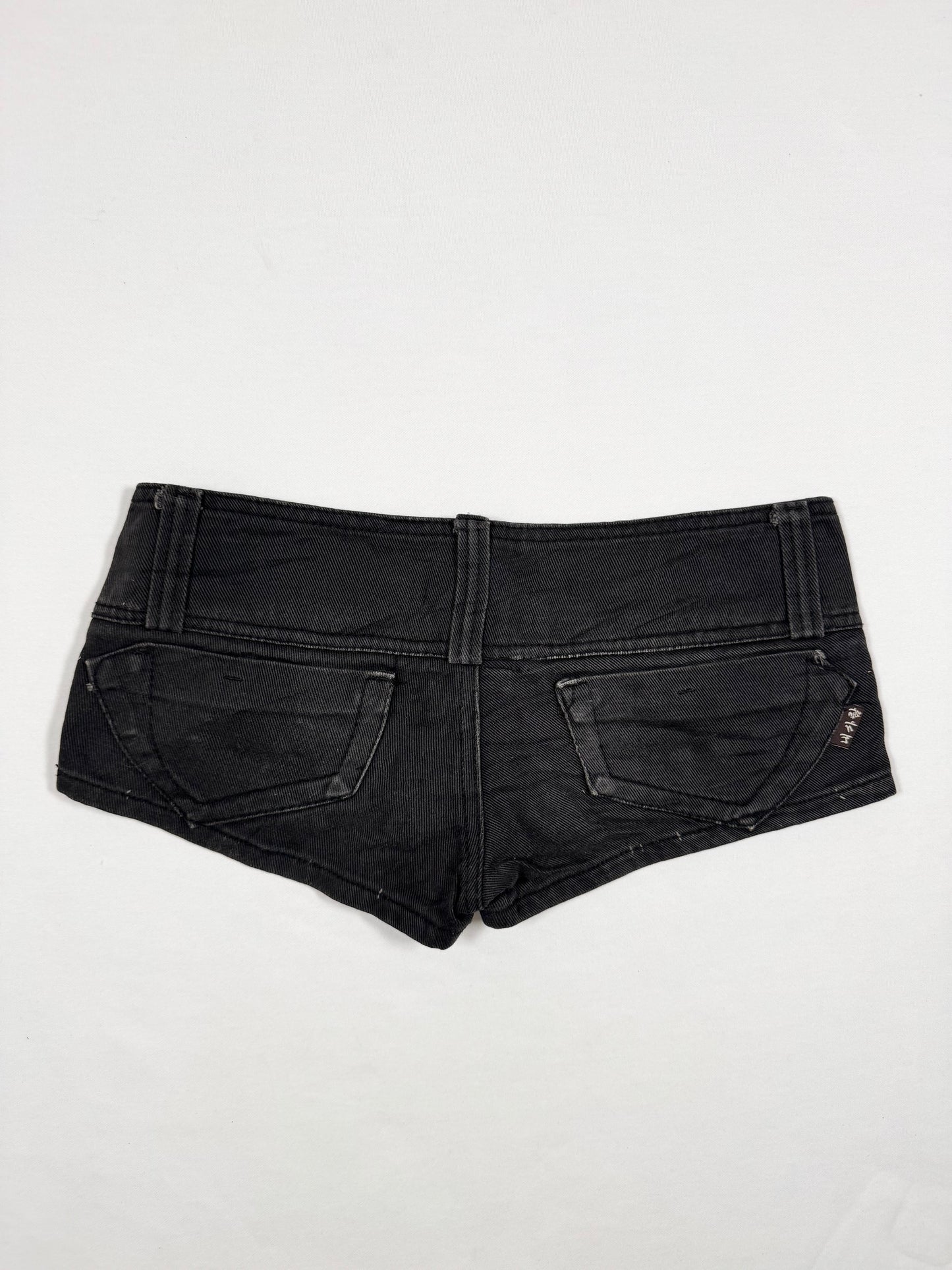 Studded Black Micro Shorts ♡ Size XS