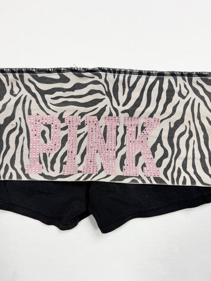 PINK Zebra Pink Logo Fold Over Shorts ♡ XS/S
