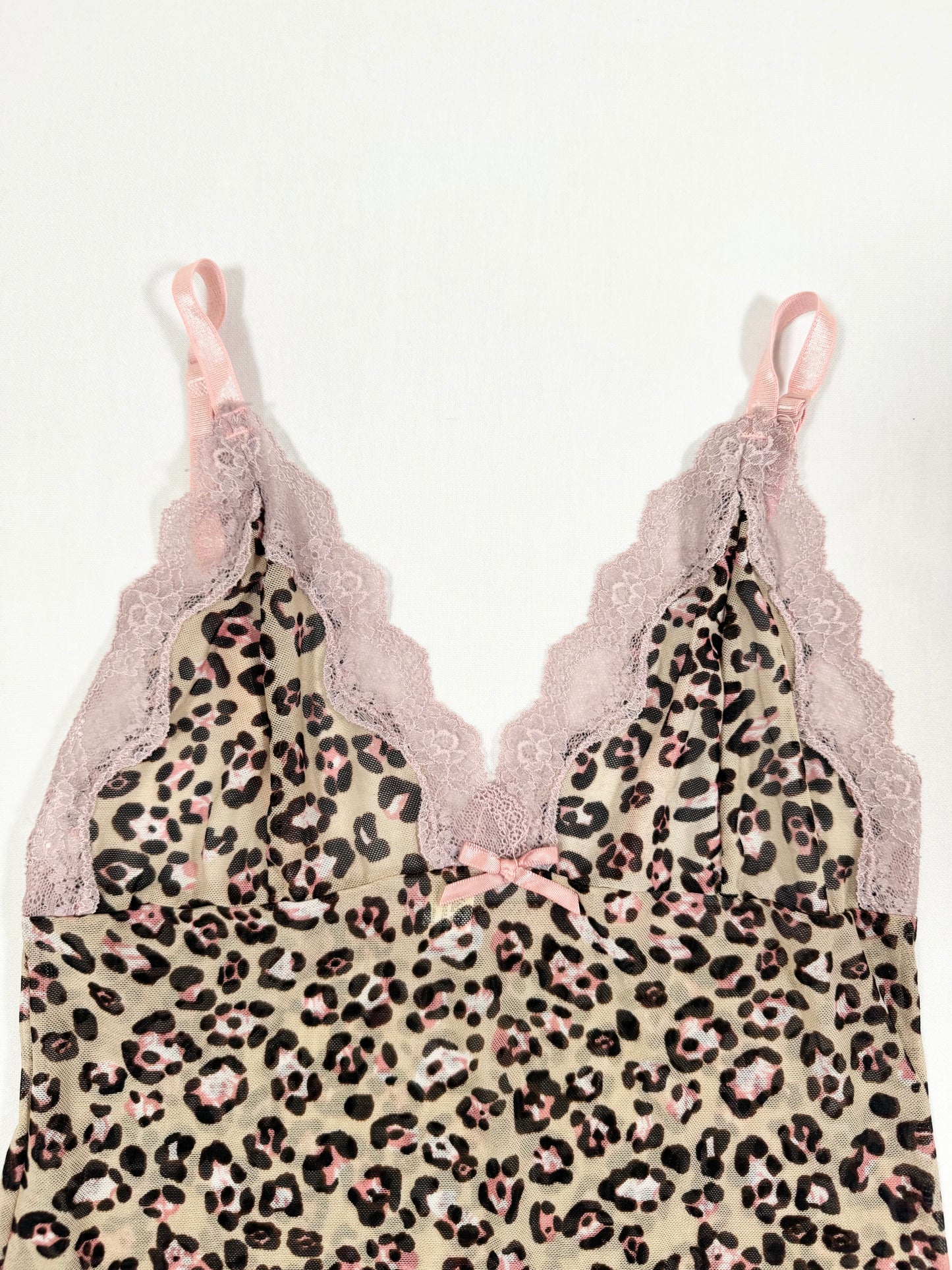 Pink Leopard Micromesh Cami