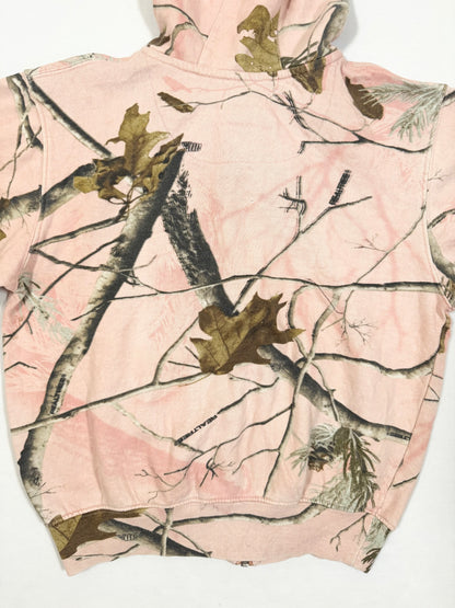 Pink Real Tree Zip Up Hoodie