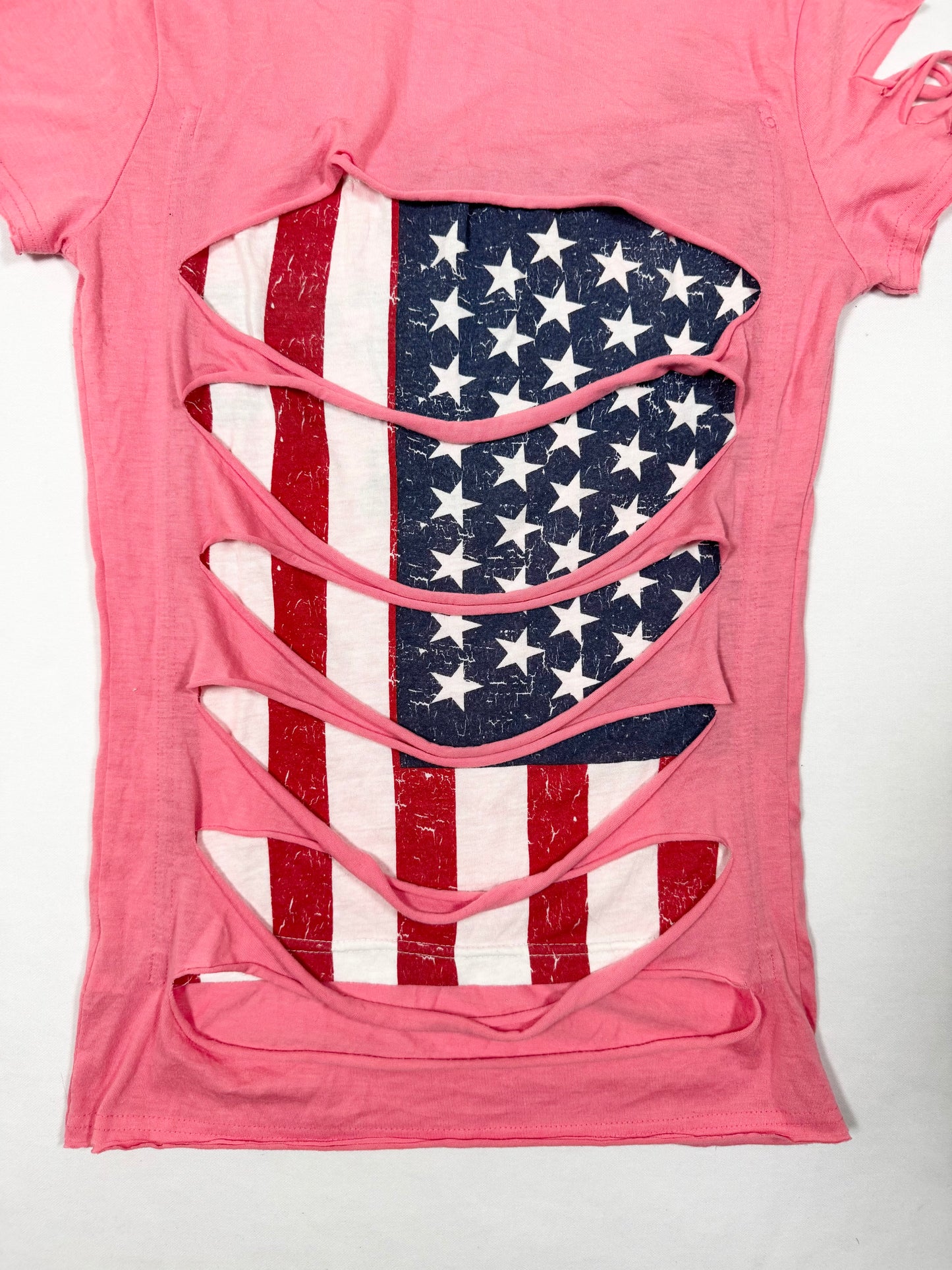 USA Flag Cut Out Tee ♡ Size S