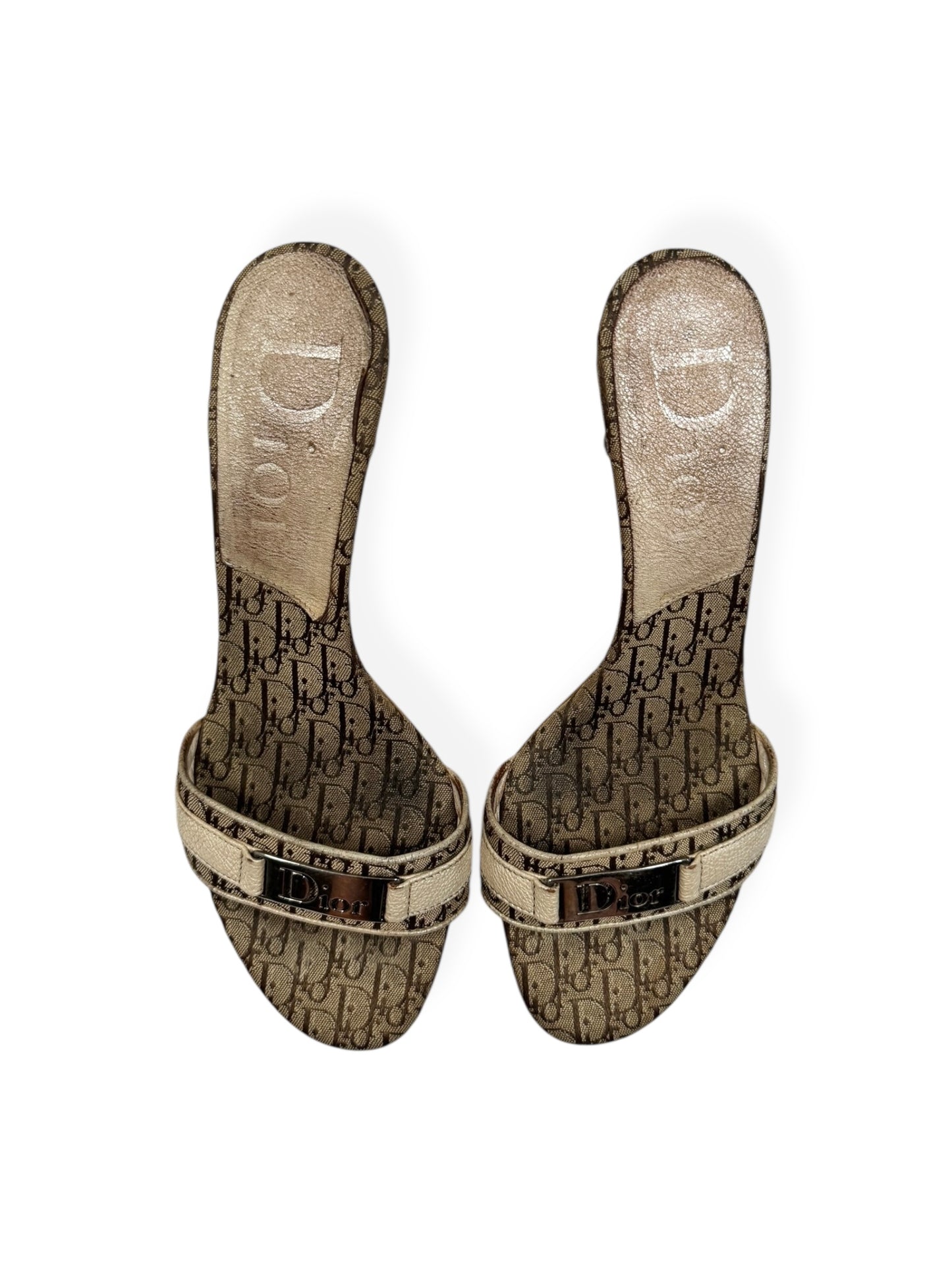 Dior Diorissimo Canvas Heels ♡ Size 38