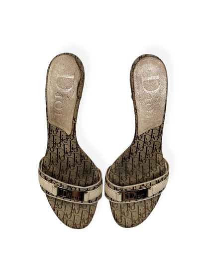 Dior Diorissimo Canvas Heels ♡ Size 38