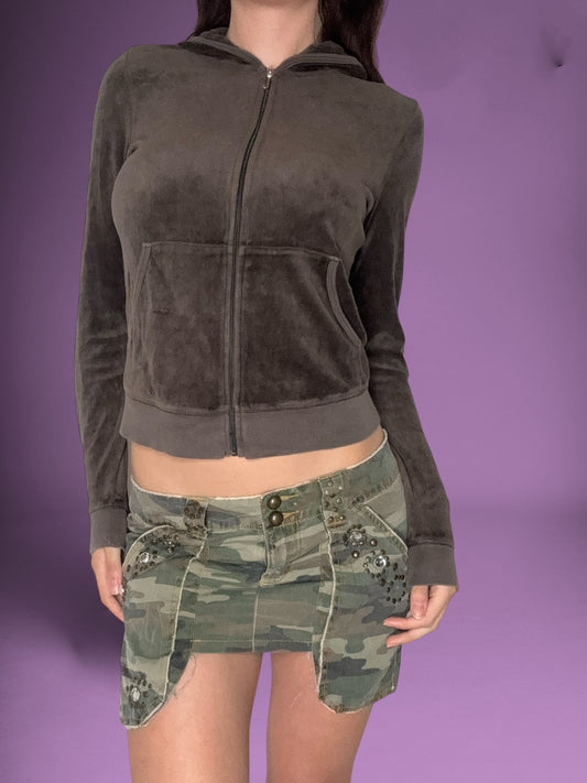 Juicy Couture Brown Zip Up ♡ Size L