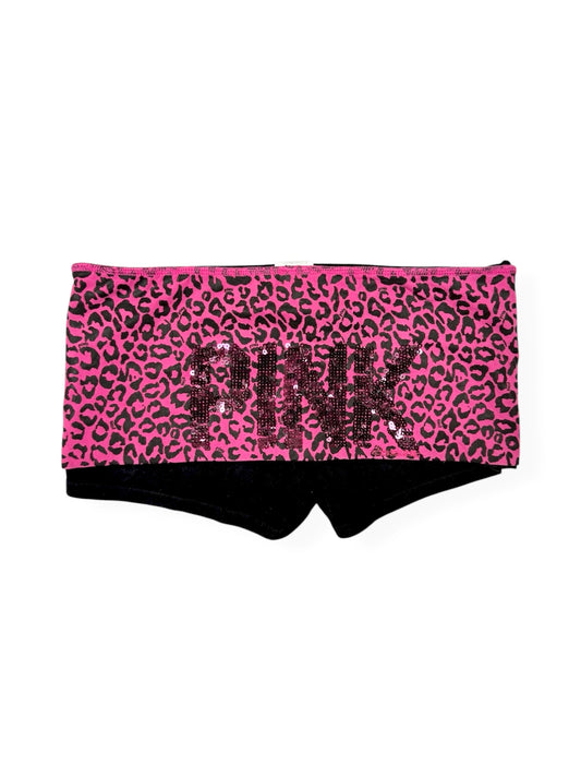 PINK Victorias Secret Fold Over Leopard Shorts ♡ Size XS/S