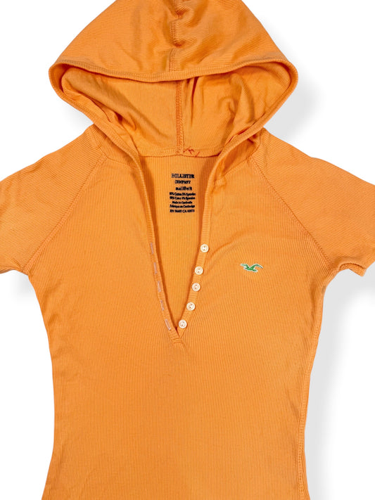 Orange Hollister Henley Tee ♡ S