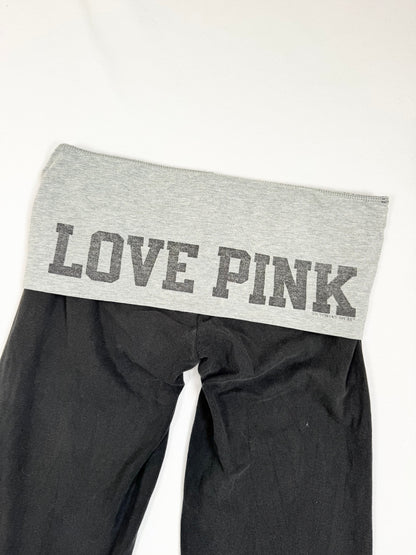 LOVE PINK Star Fold Over Flared Leggings ♡ S
