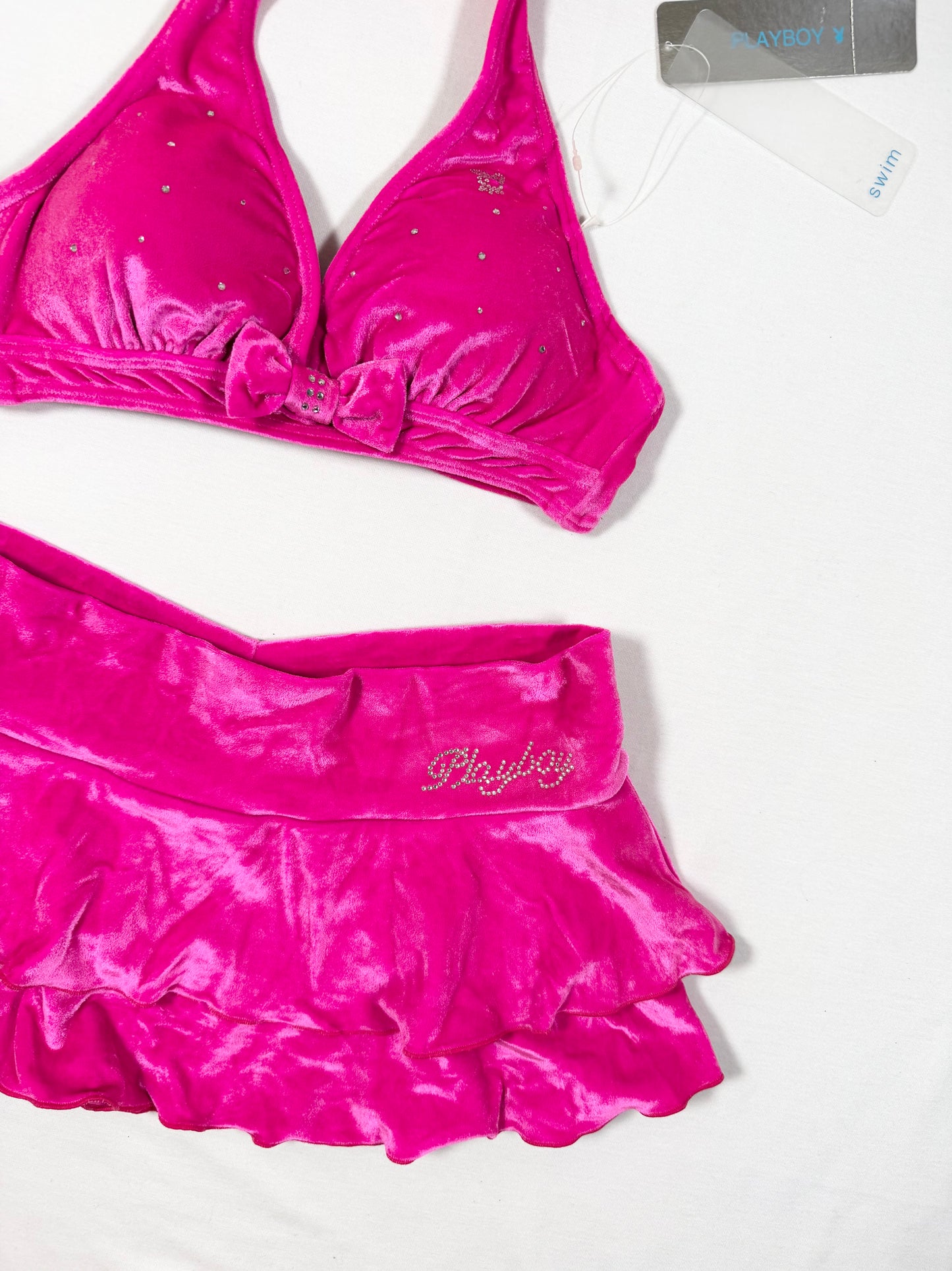 Playboy Pink Velour Swim Set ♡ Size XS/S
