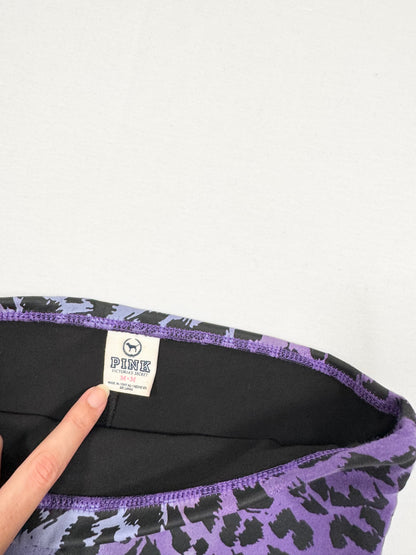 Purple Leopard PINK Victorias Secret Fold Over Shorts ♡ M