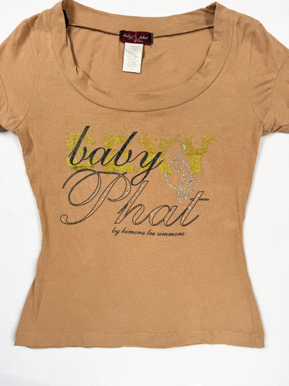 Tan Baby Phat Tee ♡ M