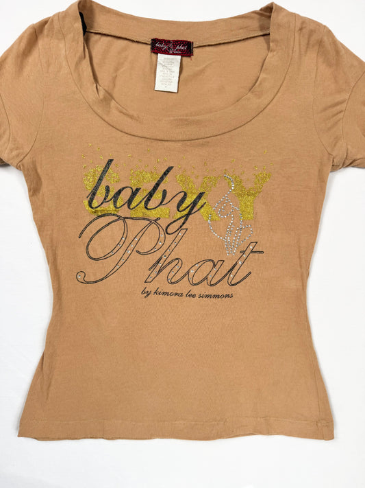 Tan Baby Phat Tee ♡ M