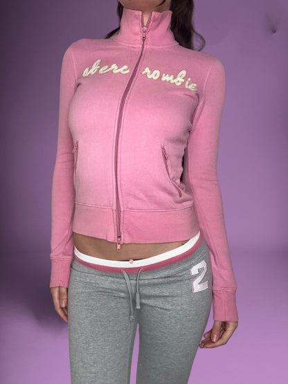 Abercrombie Pink Zip Up ♡ S