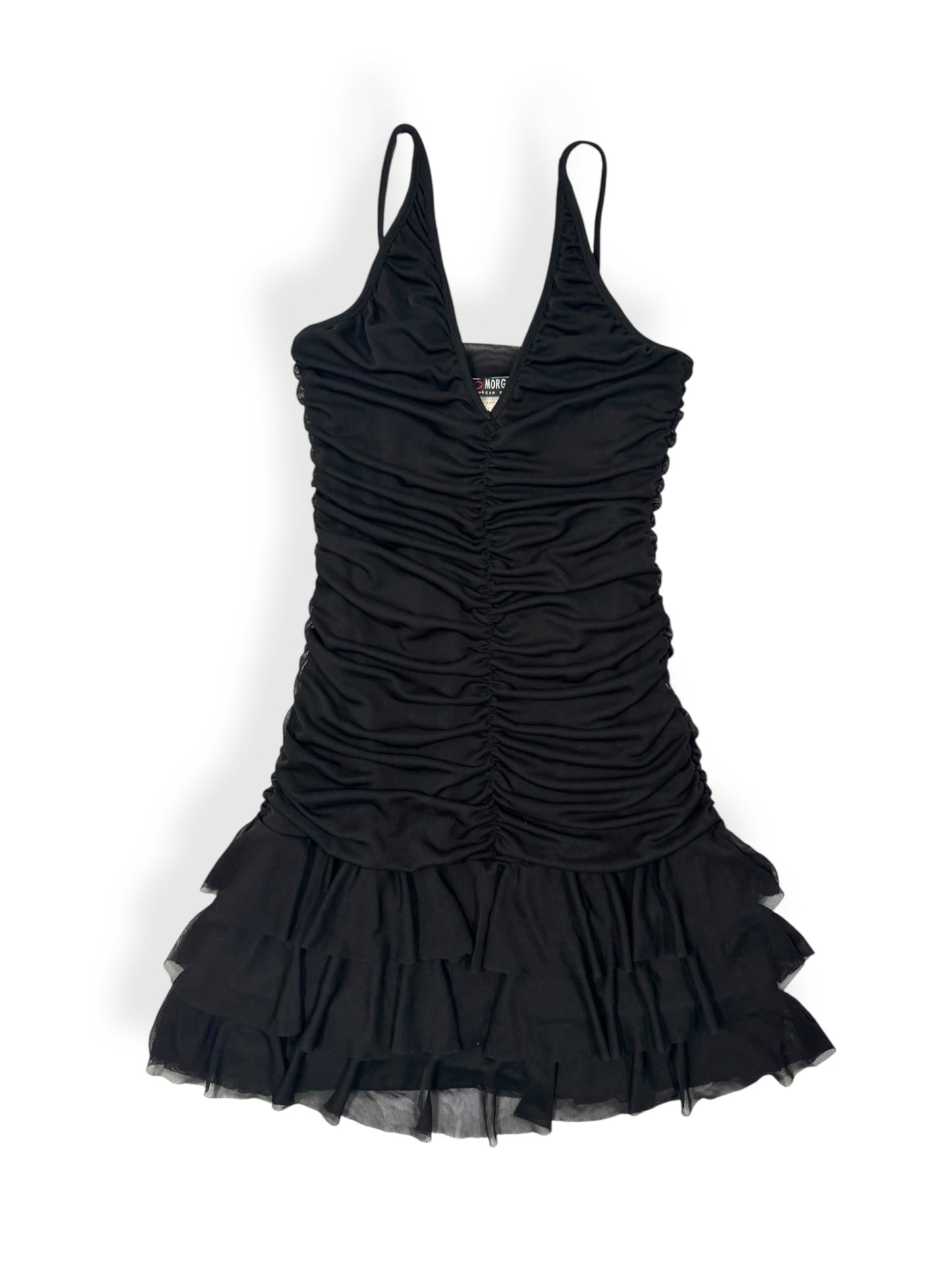 Morgan De Toi Black Ruffle Dress