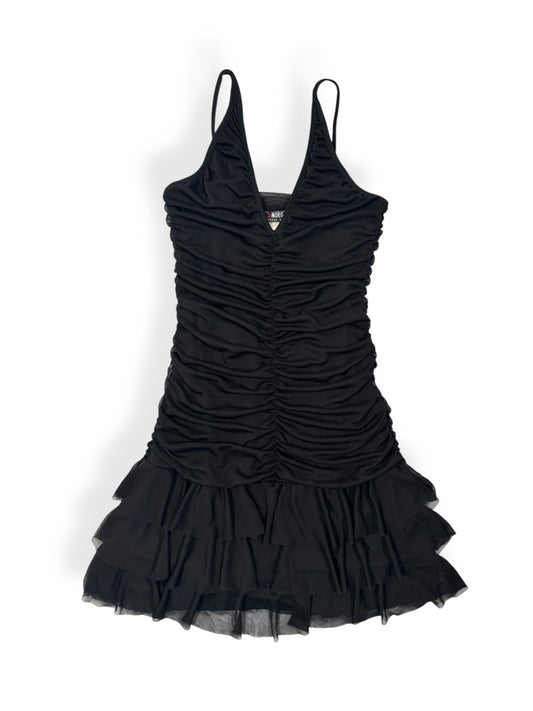Morgan De Toi Black Ruffle Dress