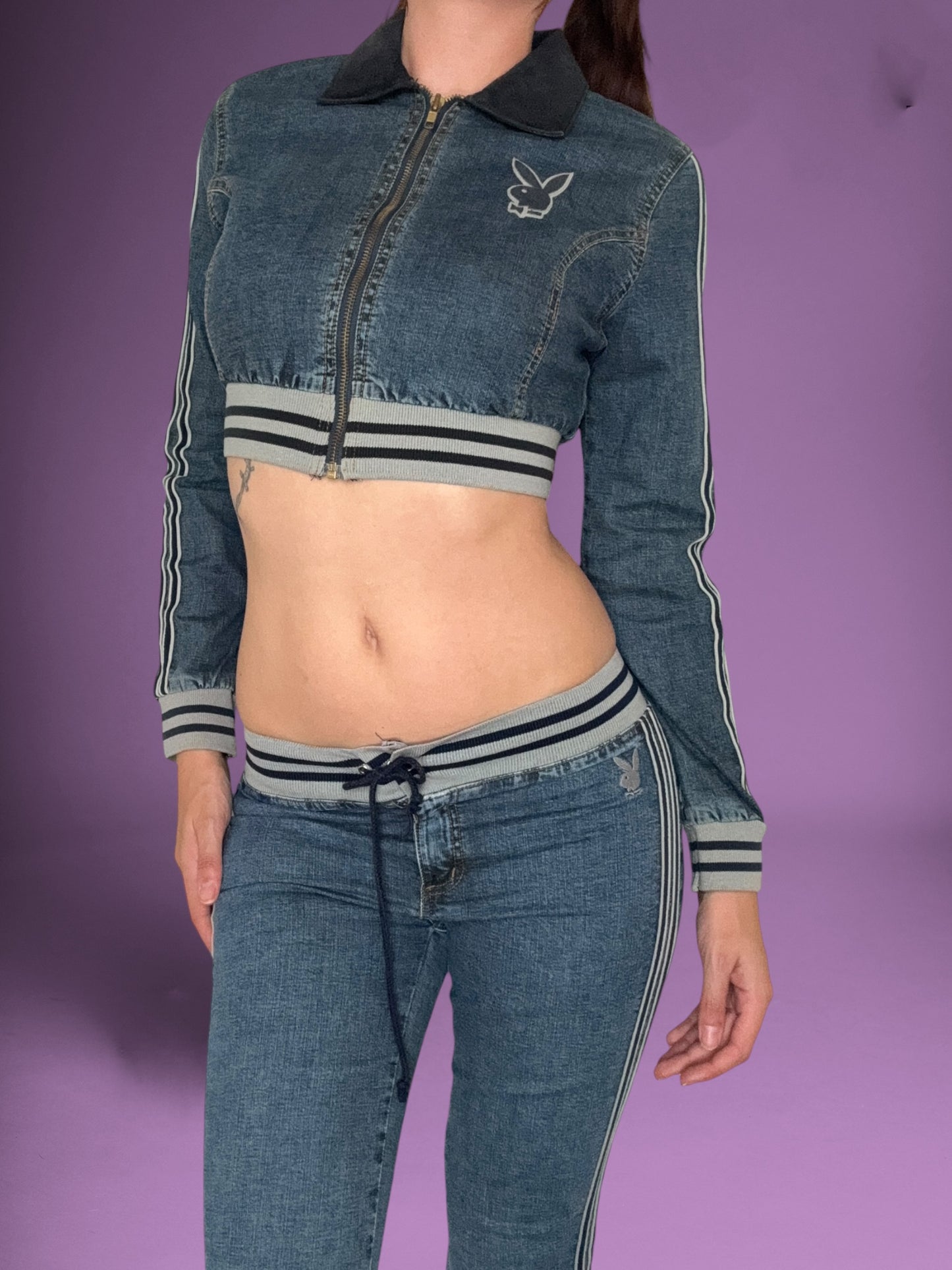 Playboy Sporty Jeans & Jacket Set ♡ S