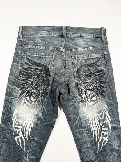 Wing Wide Leg Jeans ♡ Size L