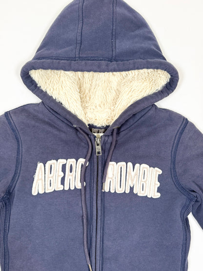Abercrombie & Fitch Fur Lined Zip Up Hoodie