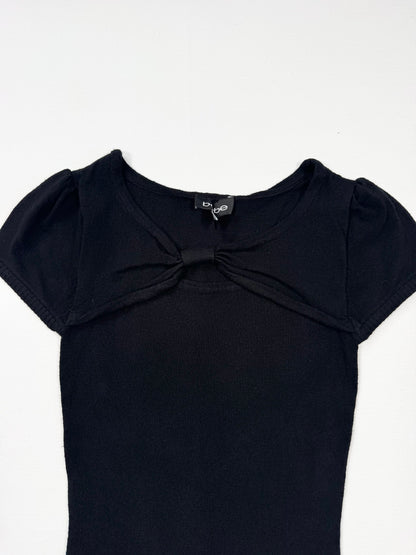 Bebe Knit Black Top ♡ XS