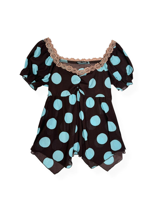 Polka Babydoll Top ♡ M/L