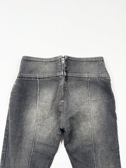 Miss Sixty Flared Grey Nixie Jeans ♡ 27”
