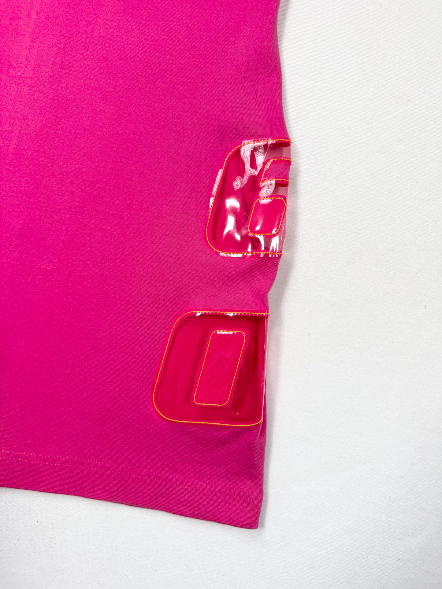 Hot Pink Miss Sixty PVC Cutout Dress ♡ M