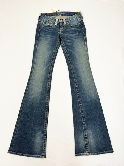 Bebe Diamante Flared Jeans ♡ 24”