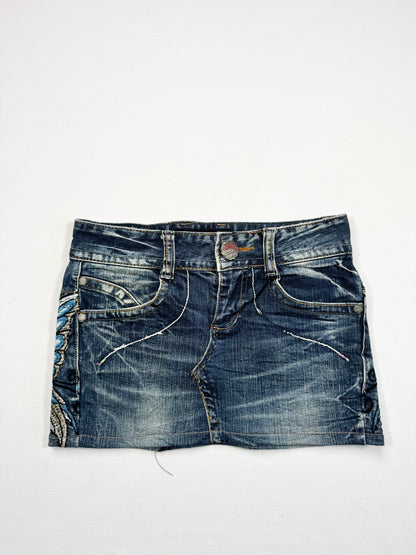 Butterfly Zipper Mini Skirt ♡ 24”