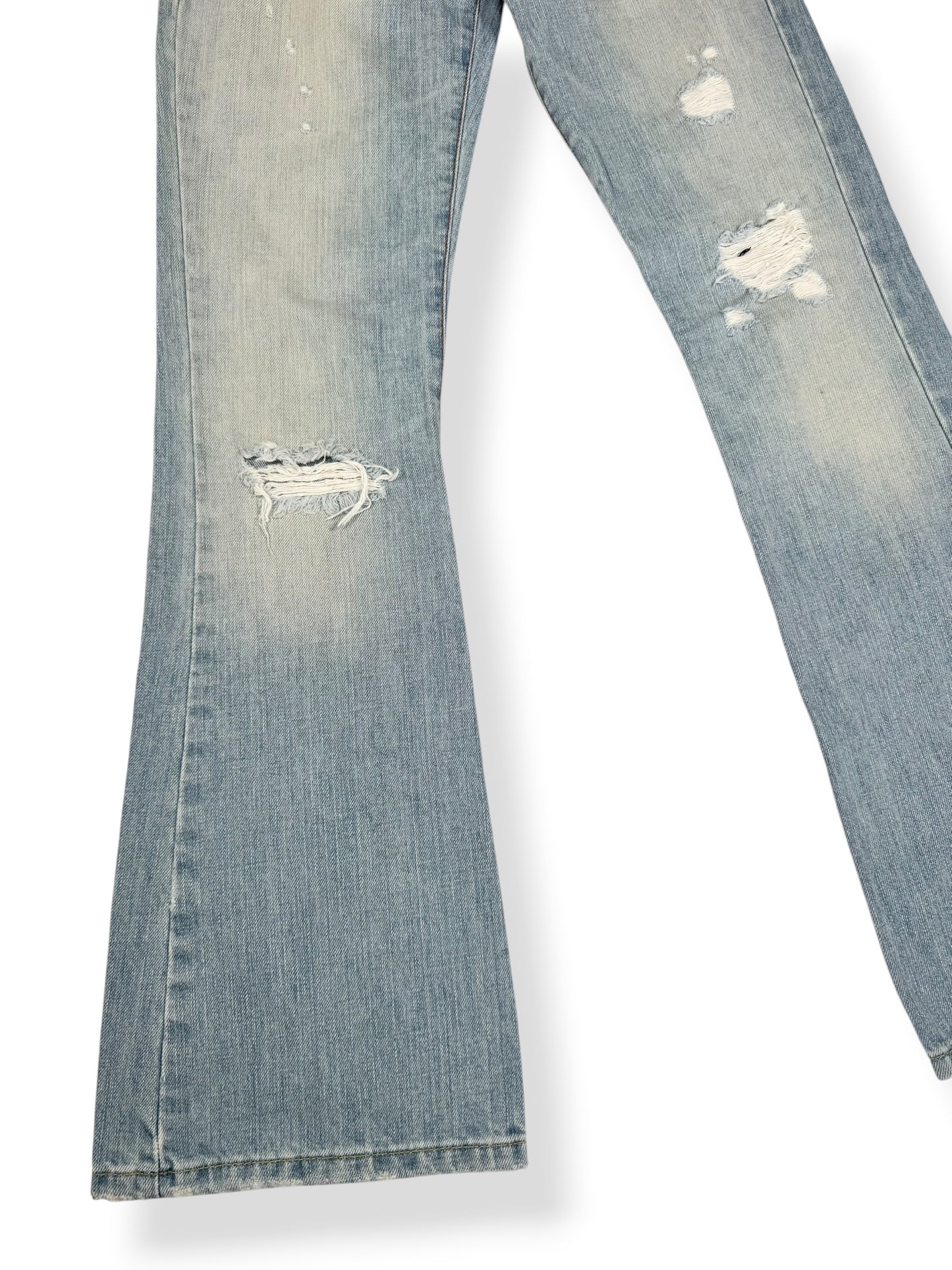 Abercrombie & Fitch Distressed Flared Jeans ♡ XS