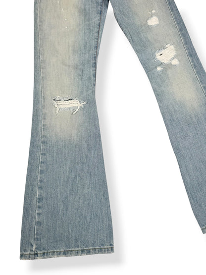 Abercrombie & Fitch Distressed Flared Jeans ♡ XS