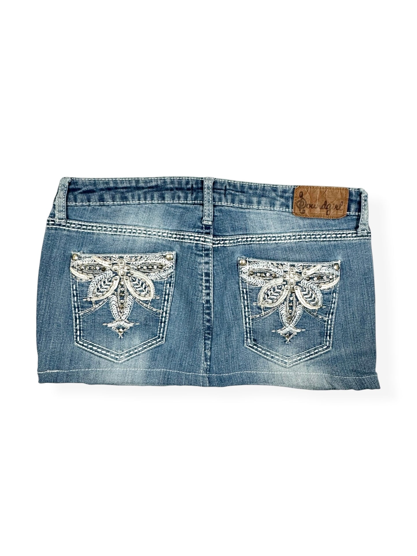 Embroidered Mini Skirt ♡ Size S/M