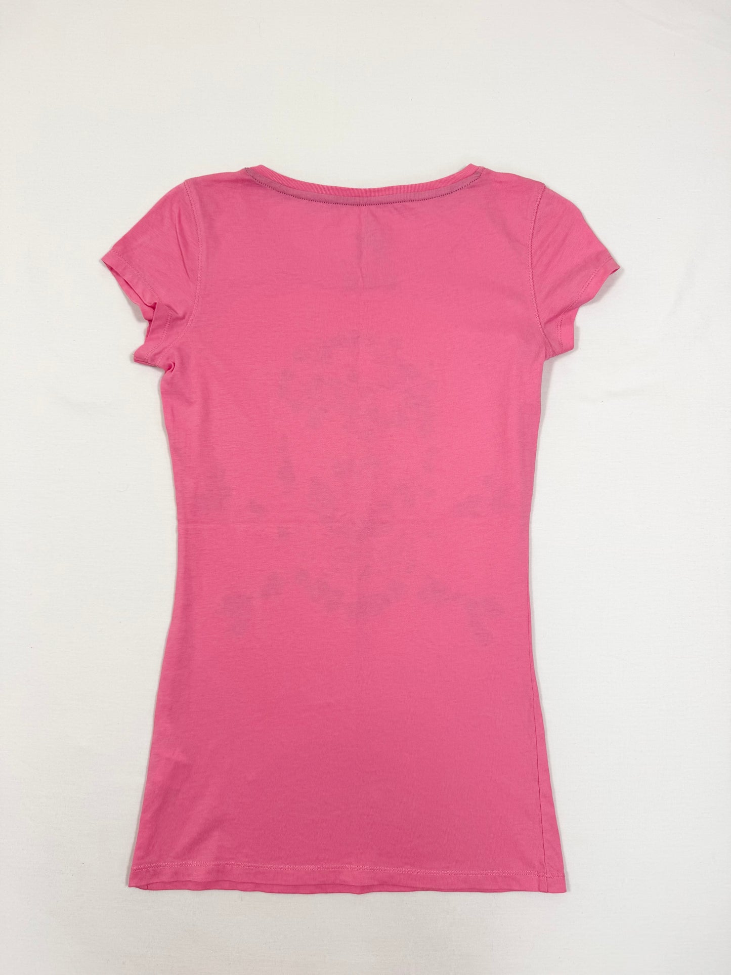 Pink Heart Skull Tee ♡ XS