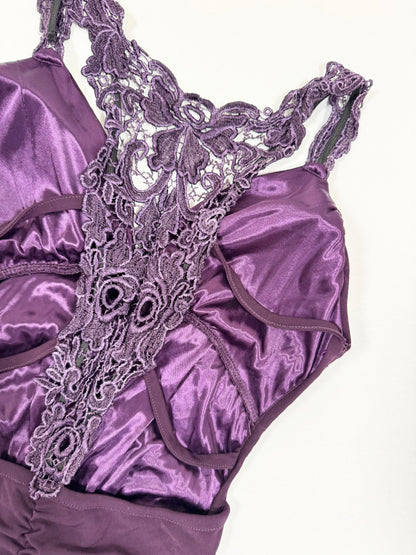 Xmania Purple Strappy Lace Back Dress ♡ S