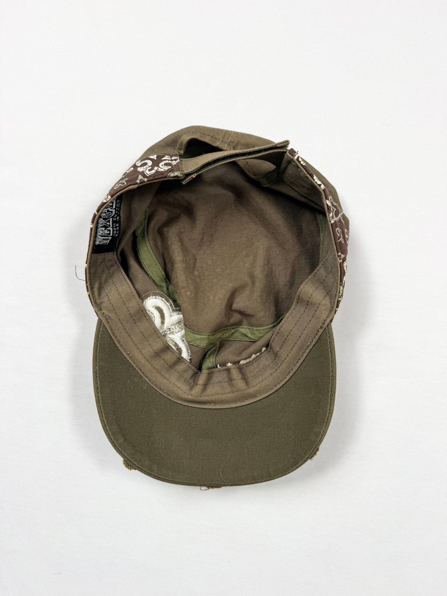 Green Diamanté Cross Cap ♡
