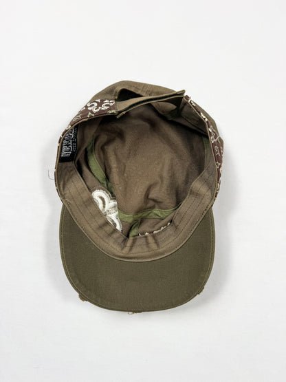 Green Diamanté Cross Cap ♡