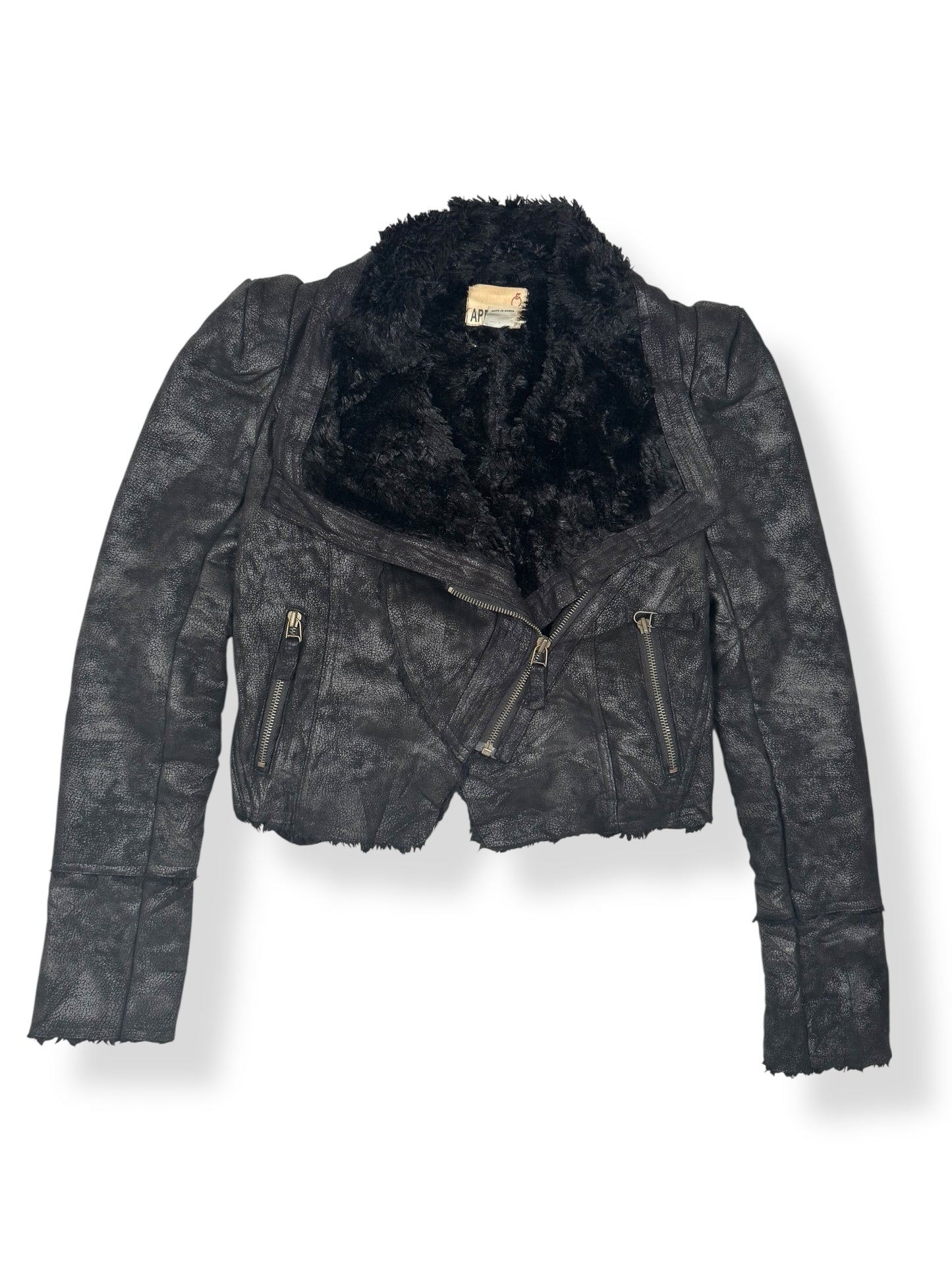 Cropped Moto Jacket