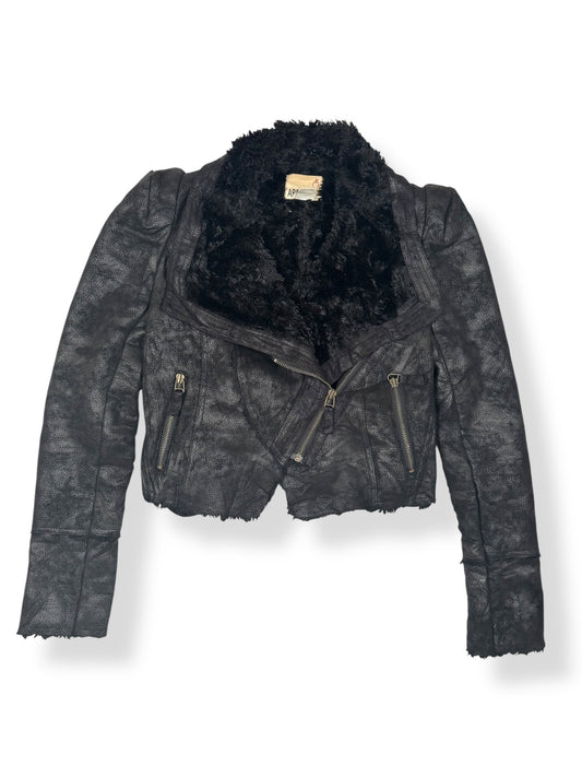 Cropped Moto Jacket